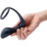 Черное эрекционное кольцо со стимулятором простаты Ringer Cock Ring Plug