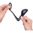 Черное эрекционное кольцо со стимулятором простаты Ringer Cock Ring Plug - Черное эрекционное кольцо со стимулятором простаты Ringer Cock Ring Plug