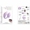 Сиреневый U-образный стимулятор клитора и точки G с пультом ДУ Wonderlover