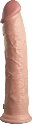 Телесный фаллоимитатор-реалистик King Cock Ellite Dual Density - 28 см. Длина: 28 см. Диаметр: 5.6 см. Силиконовый фаллоимитатор King Cock Elite изготовлен из высококачественного материала Elite Silicone двойной плотности. Реалистичная силиконовая внешняя оболочка гладкая на ощупь, а твердый силиконовый внутренний стержень жесткий и прямой, как настоящий пенис, что делает ваше удовольствие максимально приближенным к реальным ощущениям! Надежная присоска была разработана для превосходной фиксации, что дает больше универсальности и удобства во время использования. Присоска совместима с большинством ремней для страпонов. Каждый King Cock изготовлен из совместимых материалов и тщательно проверен на соответствие высочайшим стандартам качества. Страна: Китай. Материал: силикон.