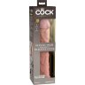 Телесный фаллоимитатор-реалистик King Cock Ellite Dual Density - 28 см.