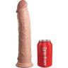Телесный фаллоимитатор-реалистик King Cock Ellite Dual Density - 28 см.