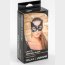 Черная кожаная маска с прорезями для глаз и ушками  Цена 1 260 руб. - Черная кожаная маска с прорезями для глаз и ушками