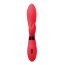 Красный вибратор Leyla с клиторальным отростком - 20,5 см.  Цена 2 705 руб. - Красный вибратор Leyla с клиторальным отростком - 20,5 см.