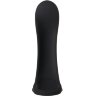 Черная сбруя на пенис с вибрацией Cock Armor - 14 см.