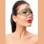 Золотистая женская карнавальная маска  Цена 1 444 руб. - Золотистая женская карнавальная маска