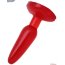 Красная гелевая анальная пробка - 16 см.  Цена 1 060 руб. - Красная гелевая анальная пробка - 16 см.