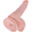 Телесный фаллоимитатор с мошонкой и присоской 6 Cock with Balls - 17,8 см. - Телесный фаллоимитатор с мошонкой и присоской 6 Cock with Balls - 17,8 см.
