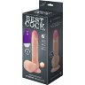 Телесный вибромассажёр-реалистик BEST COCK 6 - 19 см.