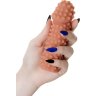 Телесная насадка на фаллос с бугорками Extreme Sleeve 010 S-size - 14,7 см.