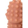 Телесная насадка на фаллос с бугорками Extreme Sleeve 010 S-size - 14,7 см.