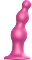 Розовая насадка Strap-On-Me Dildo Plug Beads size S