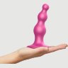 Розовая насадка Strap-On-Me Dildo Plug Beads size S