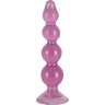 Розовый анальный стимулятор-ёлочка Anal Beads - 13 см.