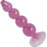 Розовый анальный стимулятор-ёлочка Anal Beads - 13 см.