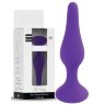 Фиолетовая анальная втулка Silcone Purple Plug Large - 12,5 см.