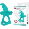 Бирюзовое эрекционное виброкольцо Passionate Figgy