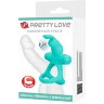 Бирюзовое эрекционное виброкольцо Passionate Figgy
