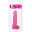 Розовый фаллоимитатор XSKIN 7 PVC DONG TRANSPARENT PINK - 18 см.  Цена 1 925 руб. - Розовый фаллоимитатор XSKIN 7 PVC DONG TRANSPARENT PINK - 18 см.