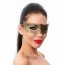 Пикантная золотистая женская карнавальная маска  Цена 817 руб. - Пикантная золотистая женская карнавальная маска
