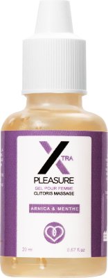 Стимулирующий гель для женщин Xtra Pleasure - 20 мл.  Цена 1 885 руб. Стимулирующий гель для женщин Xtra Pleasure создан для пробуждения чувств и усиления удовольствия во время интимных моментов. Его уникальная формула с экстрактами арники и мяты направлена на повышение чувствительности клитора, что помогает достичь более ярких ощущений и насыщенных оргазмов. Этот гель легко наносится благодаря своей легкой текстуре, оставляя приятное ощущение свежести и бодрости на коже. Он идеально подходит как для индивидуального использования, так и для совместных моментов с партнером, делая интимную близость более захватывающей и чувственной.Xtra Pleasure помогает быстрее достичь оргазма, усиливая чувствительность клитора и стимулируя его естественную реакцию на ласки. Однако каждый организм уникален, поэтому перед применением рекомендуется провести тест на коже, чтобы убедиться в его совместимости. Позаботьтесь о своем удовольствии с помощью Xtra Pleasure и подарите себе моменты, наполненные страстью и чувственностью. нанесите небольшое количество геля на клитор и нежно помассируйте до полного впитывания. Aqua, glycerin, PEG-40 hydrogenated castor oil, carbomer, phenoxyethanol, benzyl alcohol, heterotheca inuloides flower extract, triethanolamine, chlorphenesin, ethylhexylglycerin, menthol, citric acid, potassium sorbate, sodium benzoate, tocopherol. Страна: Франция. Объем: 20 мл.