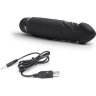 Черный вибратор-реалистик 6.5 Girthy Realistic Vibrator - 19 см.