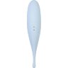Голубой вакуум-волновой стимулятор клитора Satisfyer Twirling Pro