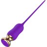Фиолетовый тонкий стимулятор Nipple Vibrator - 23 см.