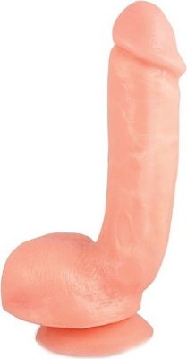 Реалистичный фаллоимитатор с присоской X5 HARD ON BEIGE - 22,2 см.  Цена 4 858 руб. Длина: 22.2 см. Диаметр: 4.6 см. Реалистичный фаллоимитатор с присоской X5 HARD ON BEIGE/ Из реалистичного на ощупь материала. Рабочая длина - 16,5 см. Страна: Китай. Материал: термопластичная резина (TPR).