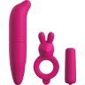 Ярко-розовый вибронабор для пар Couples Vibrating Starter Kit