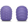 Набор из 2 фиолетовых текстурированных насадок для Le Wand Petite