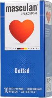 Презервативы с пупырышками Masculan Dotted - 10 шт.
