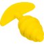 Желтая анальная втулка Vikki - 9 см.  Цена 1 055 руб. - Желтая анальная втулка Vikki - 9 см.