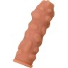 Телесная насадка на фаллос с крупными бугорками Extreme Sleeve 011 S-size - 12,7 см.