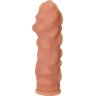 Телесная насадка на фаллос с крупными бугорками Extreme Sleeve 011 S-size - 12,7 см.