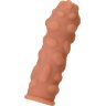 Телесная насадка на фаллос с крупными бугорками Extreme Sleeve 011 S-size - 12,7 см.