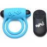 Голубое эрекционное виброкольцо 28X Remote Control Vibrating Cock Ring Bullet