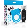 Голубое эрекционное виброкольцо 28X Remote Control Vibrating Cock Ring Bullet