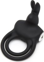 Черное эрекционное виброкольцо Happy Rabbit Cock Ring