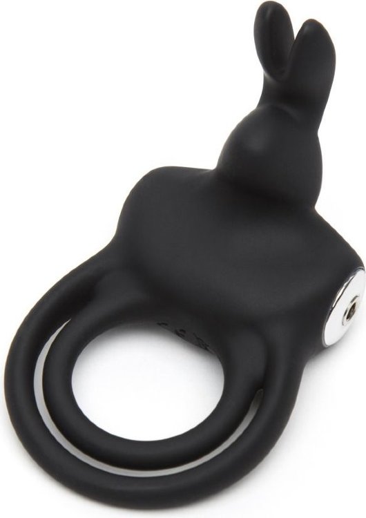 Черное эрекционное виброкольцо Happy Rabbit Cock Ring