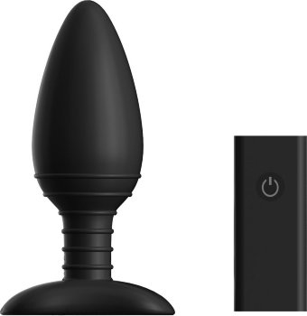 Чёрная вибровтулка NEXUS ACE LARGE с дистанционным управлением - 14 см.