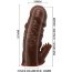 Коричневая насадка на пенис - 11,5 см. - Коричневая насадка на пенис - 11,5 см.