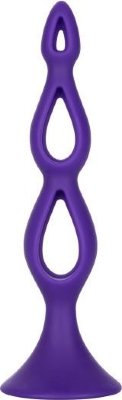 Фиолетовая анальная елочка Silicone Triple Probe - 14,5 см.  Цена 2 616 руб. Длина: 14.5 см. Диаметр: 3.25 см. Silicone Triple Probe – специализированная трехуровневая елочка для стимуляции нервных окончаний анального прохода. Пирамидка из трех уровней различного диаметра и полости внутри делают это изделие идеальной игрушкой для анальной стимуляции, а также в качестве прелюдии к анальному половому акту. Удобный ограничитель присоски не даст стимулятору выпасть или, наоборот, провалиться внутрь прямой кишки. С помощью качественной присоски у основания елочка может быть закреплена на горизонтальной или вертикальной поверхности. Рабочая длина - 10,2 см. Страна: Китай. Материал: силикон.
