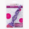 Фиолетовая анальная елочка Silicone Triple Probe - 14,5 см.