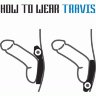 Черное эрекционное виброкольцо Rooster Travis