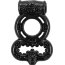 Чёрное эрекционное кольцо Rings Treadle с подхватом  Цена 558 руб. - Чёрное эрекционное кольцо Rings Treadle с подхватом