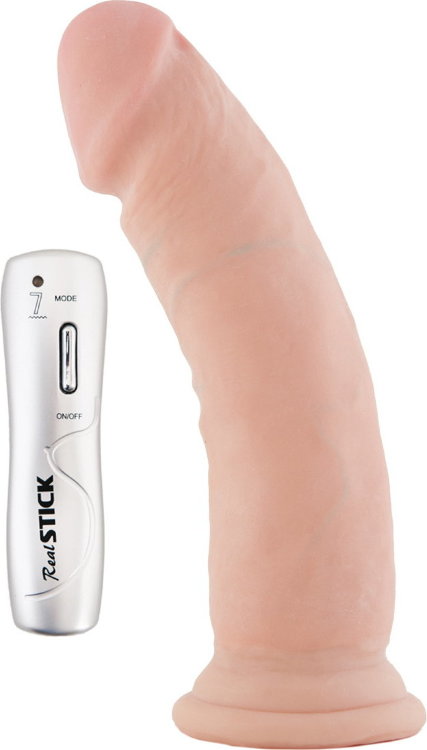 Вибратор на присоске с 7 режимами вибрации - 18 см.