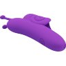 Фиолетовый вибратор на палец в форме улитки Snail