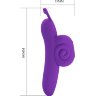 Фиолетовый вибратор на палец в форме улитки Snail