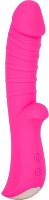 Ярко-розовый вибромассажер 5 Silicone Wild Passion - 19,1 см.